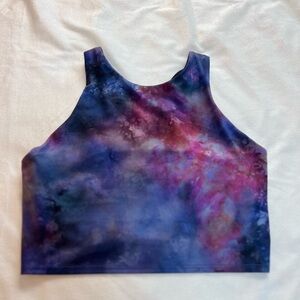 Athleta Blue and Purple Tie-Dye Tank Top‎